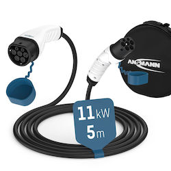Ansmann Καλώδιο Φόρτισης Τριφασικό 5m Type 2 - Type 2 8887928