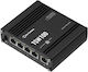 Teltonika TSW100010000 Unverwalteter PoE+ Schalter mit 5 Ethernet-Verbindungen