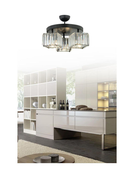 SteweHome Black Pendant Ceiling Light with E27 ...