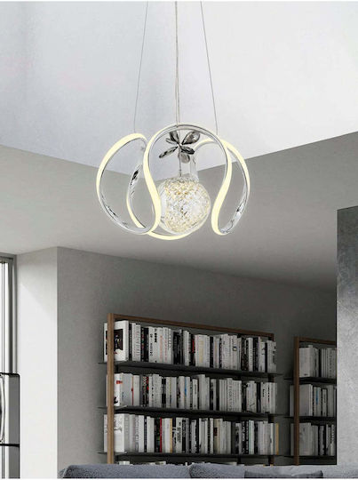 SteweHome Κρεμαστό Φωτιστικό Πολύχρωμο LED 30x30x61εκ.