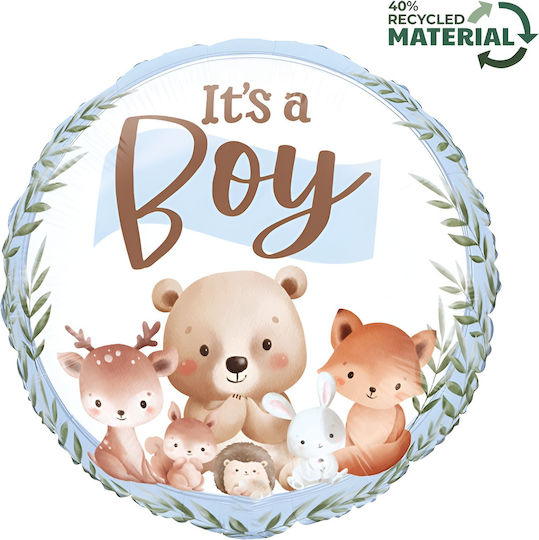 18"" Balloon It's A Boy Forest Vehicles