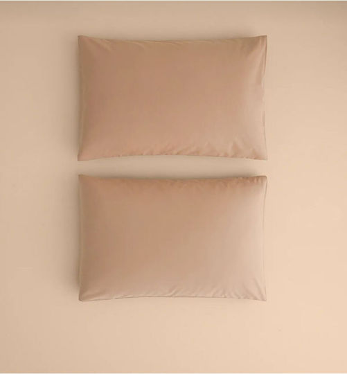 SteweHome Set Brown Pillowcases 50x70cm