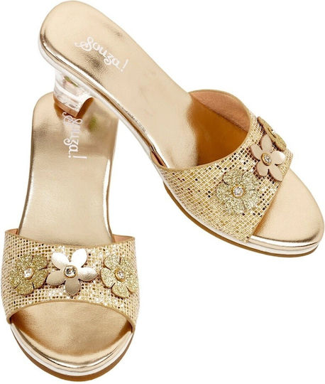Souza For Kids Βαπτιστικές Δερμάτινες Μπαλαρίνες Χρυσές