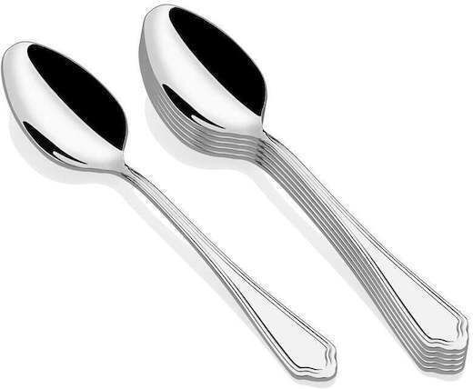 SteweHome Salter Inox Dessert / Eiscreme Löffel Set Silber 6 Stück