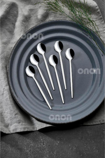 SteweHome Set Linguri Cafea Ceai Inox Argintii 6 Bucăți