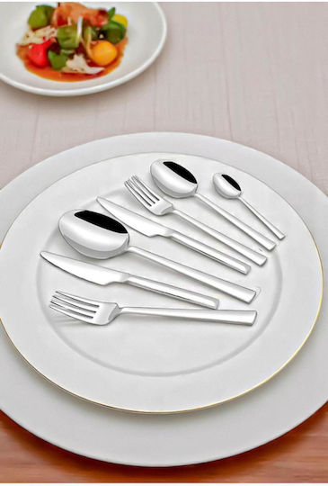 SteweHome Set De Tacâmuri Inoxidabile Albe 84 Bucăți