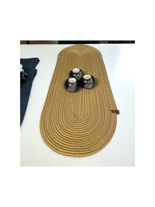 SteweHome Rectangular Jute Rug Natural 30x80cm