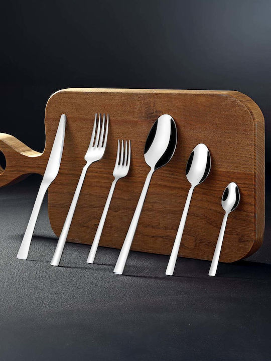 SteweHome Cutlery Set Stainless Steel Silver 72 Pieces