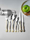 SteweHome Cutlery Set Stainless Steel Gold 84 Pieces