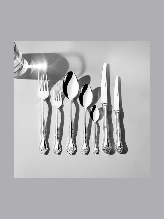 SteweHome Cutlery Set Stainless Steel Gray 84 Pieces