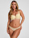Yellow Bra for Plunge with Underwire
