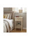 Metallic Gold Bedside Table 40x35x70cm