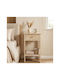 Wooden Gold Bedside Table 40x35x70cm