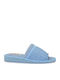 Leder Damen Hausschuhe Hellblaue