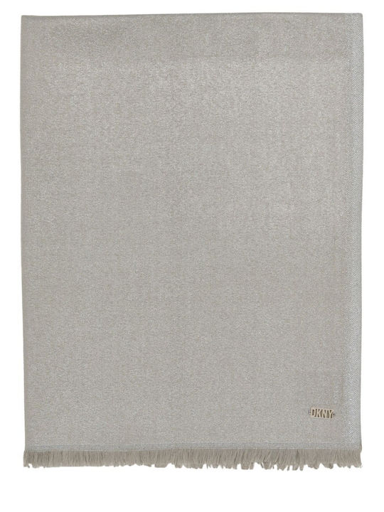 DKNY Damen Wollschal Grau