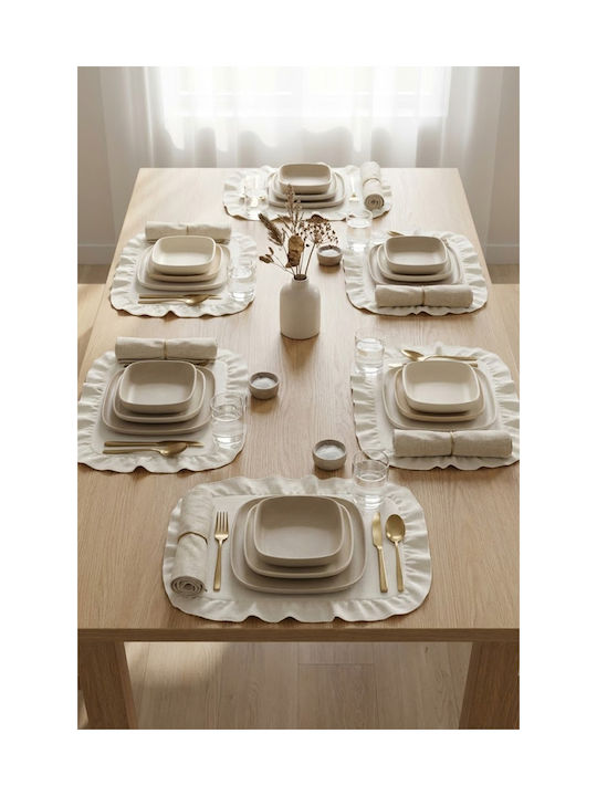 SteweHome Σουπλά Υφασμάτινο Μπεζ 33x33cm 6τμχ SteweHome Σουπλά Υφασμάτινο Μπεζ 33x33cm 6τμχ