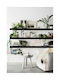 Black Wall Shelves (3 Pieces) 100x15x15cm