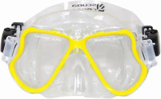 Scuba Force Μάσκα Θαλάσσης Παιδική Κίτρινη