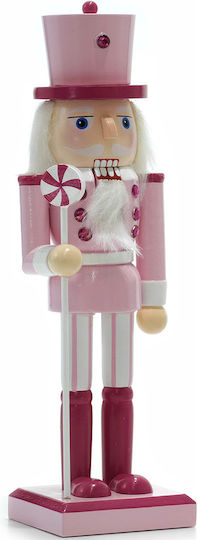 General Trade Weihnachts-Nussknacker Hölzernes Rosa Höhe 25cm