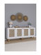 Wooden Sideboard Multicolour 180x40x75cm