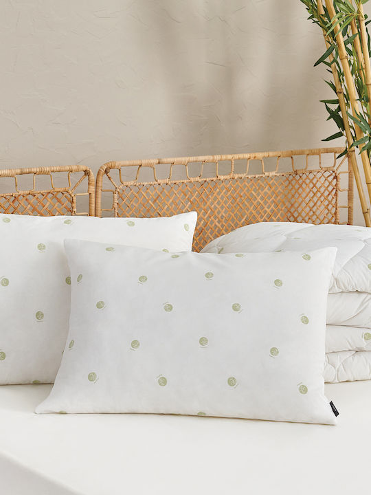 SteweHome Bamboo Bed Pillow Cotton 50x70cm 2 Pieces