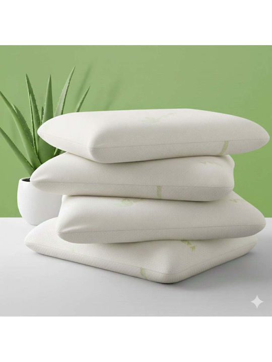 SteweHome Aloe Vera Μαξιλάρι Ύπνου Memory Foam 50x70cm 4τμχ