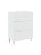 White Wooden Office Cabinet 66x34.5x90cm