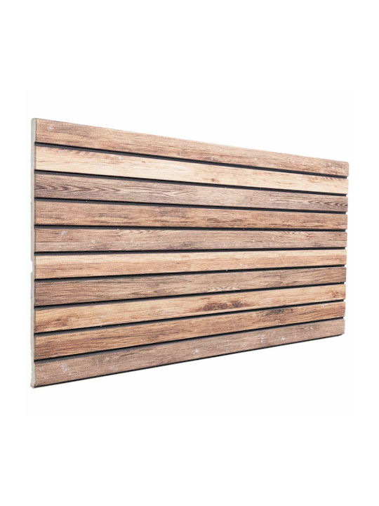 Panouri Decorative 3D Pentru Perete Din Spumă Cu Adeziv Maro 100x50x2.5cm 5 Bucăți