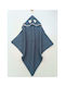 SteweHome Nursery Swaddling Cotton Blanket Navy Blue 90x90cm
