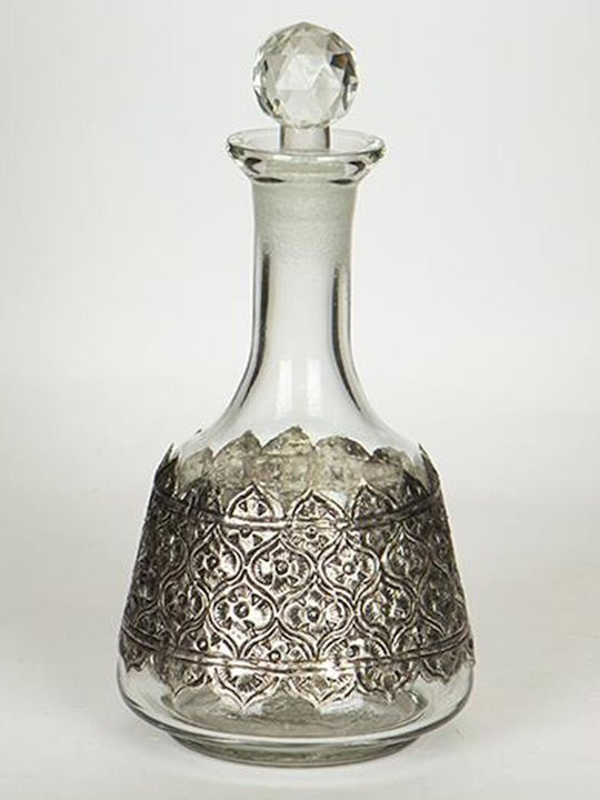 Decantor Din Sticlă Pentru Servire Cu Dop Gri