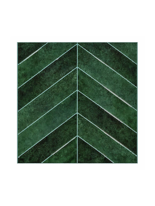 Plastic Tile Stickers Set 2 Pieces A-s Caro Green 218532b 30x30 Plastic