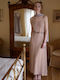 Maxi Dress for Wedding and Christening Pale Pink