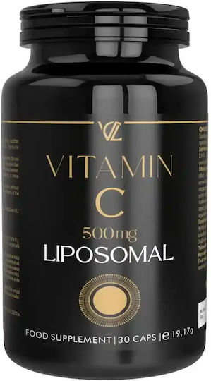 Vita Code Lab Vitamina C Liposomală Vitamină pentru Întărirea Sistemului Imunitar, Piele și Acțiune Antioxidantă 500mg 30 Capsule