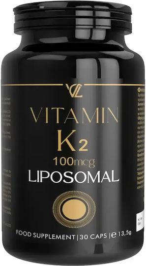 Vita Code Lab Vitamina K2 Liposomală pentru Sănătatea Oaselor 100mcg 30 capsule pe bază de plante