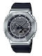 Casio Аналогов/Дигитален Мъжки Часовник На Батерия с Черна Каучукова Каишка