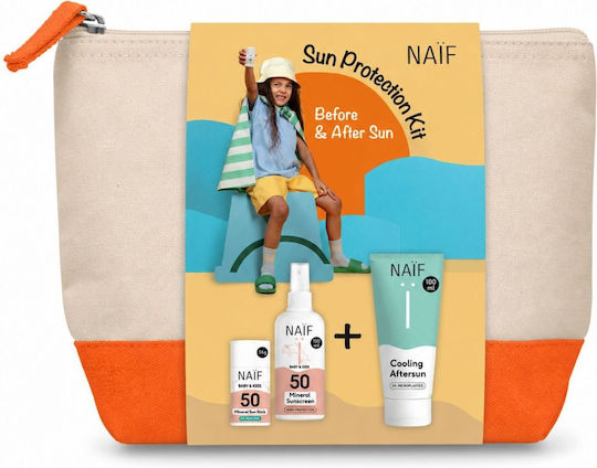 Naïf Sun Protection Kit SPF50 Αδιάβροχο Παιδικό Αντηλιακό Σετ Stick για Πρόσωπο & Σώμα