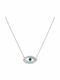 Jooliete Halskette Auge aus Silber mit Zirkon