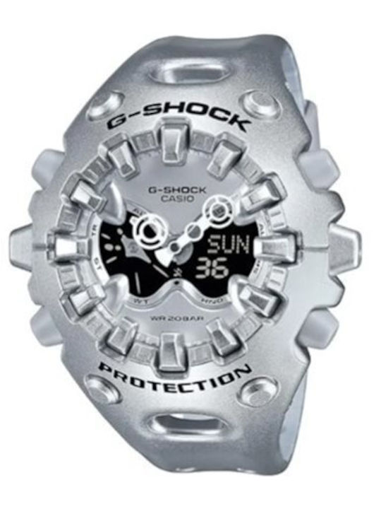 Casio Аналогов/Дигитален Мъжки Часовник На Батерия Сребрист