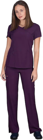 Alezi Female Medical Pants and Blouse Set Purple