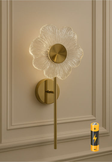 SteweHome Classic Wall Lamp with E27 Socket and Switch Yellow 20x30cm