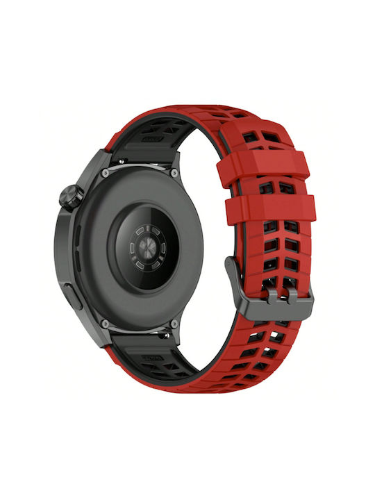 Λουράκι Σιλικόνης Rugged Grid Amazfit Gtr 4 46mm Red