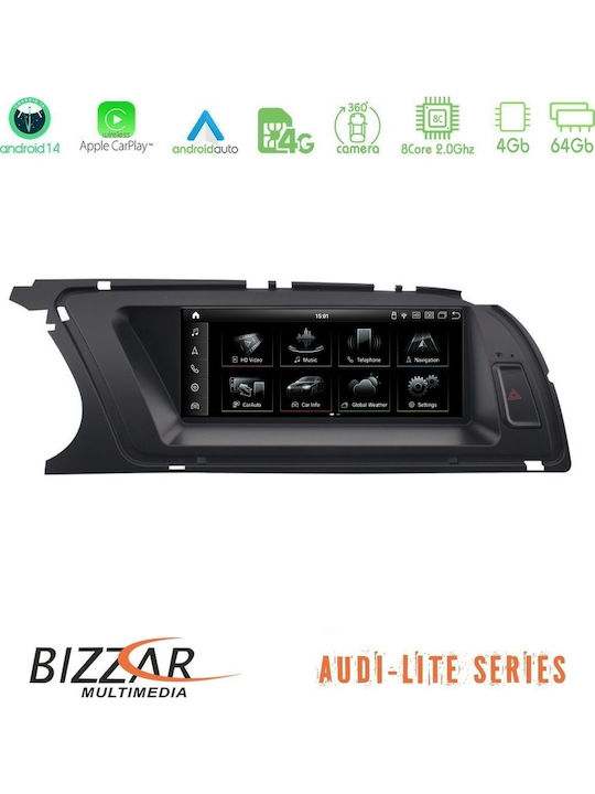 Bizzar Ηχοσύστημα Αυτοκινήτου για Audi A4 2013-2015 (Bluetooth/USB/AUX/WiFi/GPS/Apple-Carplay/Android-Auto) με Οθόνη Αφής 8.8"