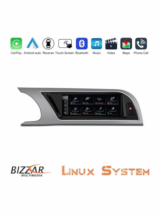 Bizzar Car Audio System for Audi A5 2008-2015 Bluetooth USB AUX WiFi GPS Apple CarPlay Android Auto