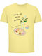 Unisex T-shirt Wake Me Pastry Summer Watercolor Hellgelbe