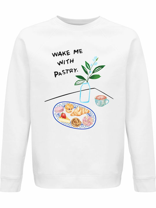 Sweatshirt Organic Unisex " Wake Me Pastry Summ...