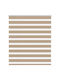 vidaXL Partial Blackout Roller Blinds Brown W130xH100cm 4014527