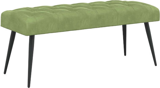 Velvet Dining Bench Light Green 110x40x46cm