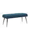 Velvet Blue Dining Bench 110x40x46cm