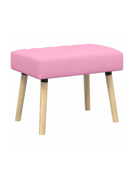 Bancă De Bucătărie Cu Material Textil Roz 60x40x45cm