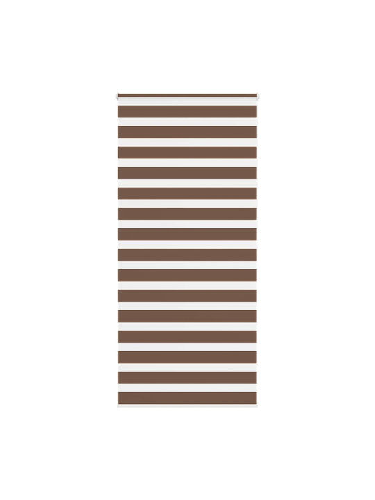 vidaXL Roller Blinds Partial Blackout Brown W95xH200cm 4014364